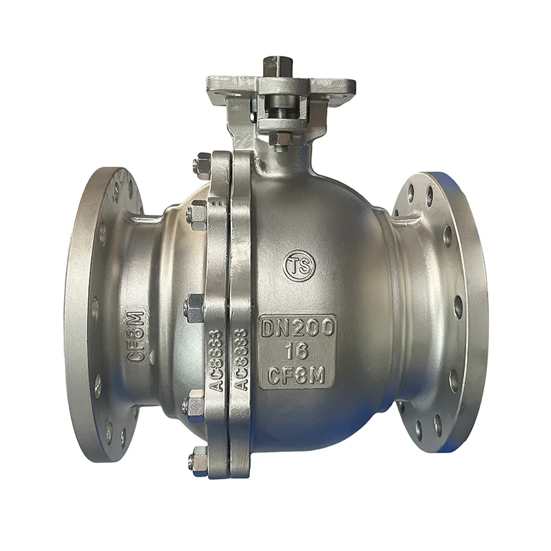 Bakin Karfe Flanged Ball Valve