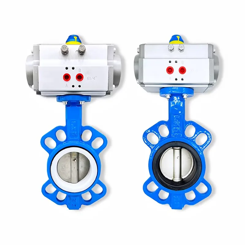 Bakin Karfe Pneumatic Butterfly Valve